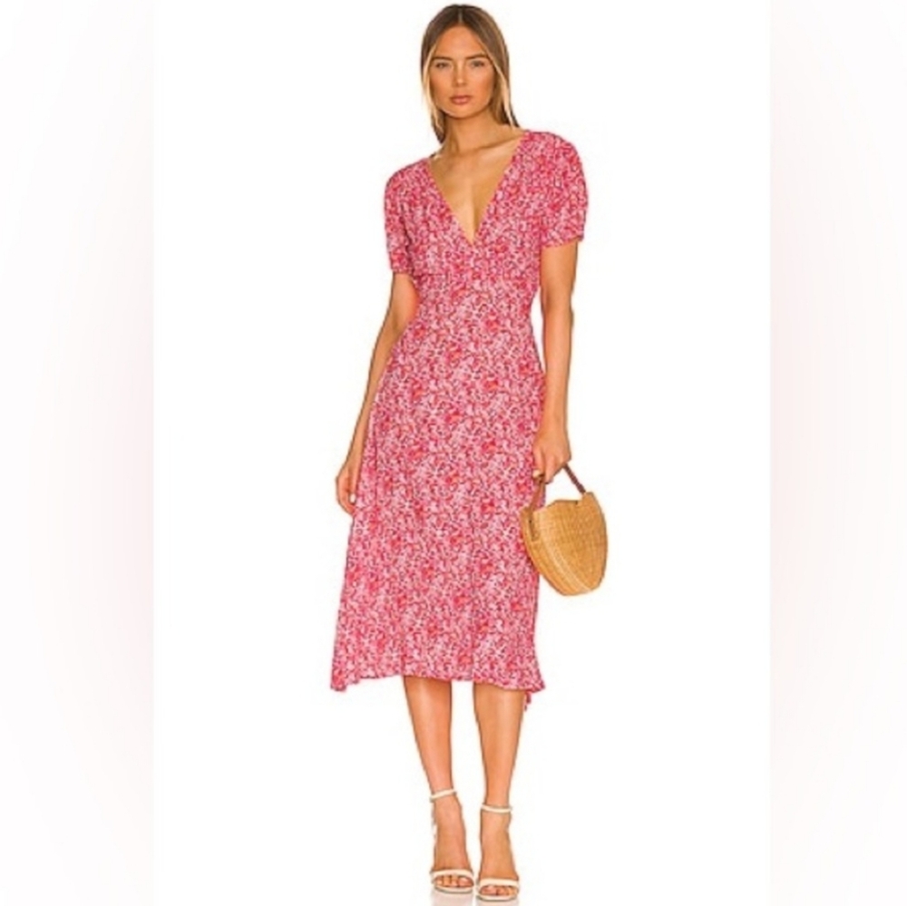 Faithfull The Brand Raphaela Floral Midi Dress - Picture 3 of 4